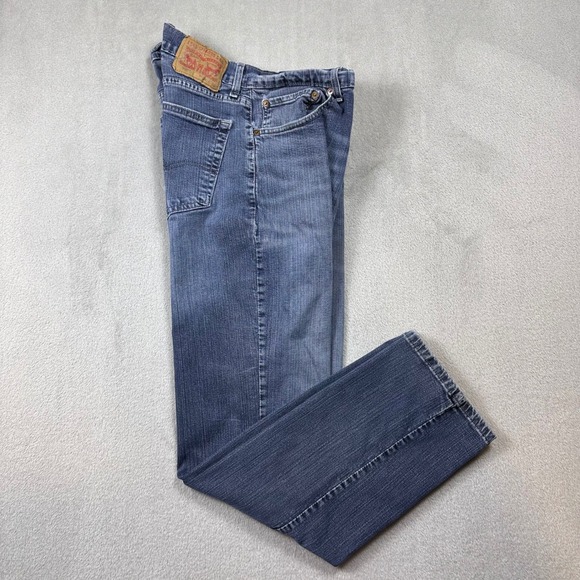 Levi's 559 Relaxed Straight Jeans Tag W36 L32 Distressed Denim (fit 34W x‎ 30L) - Picture 3 of 16